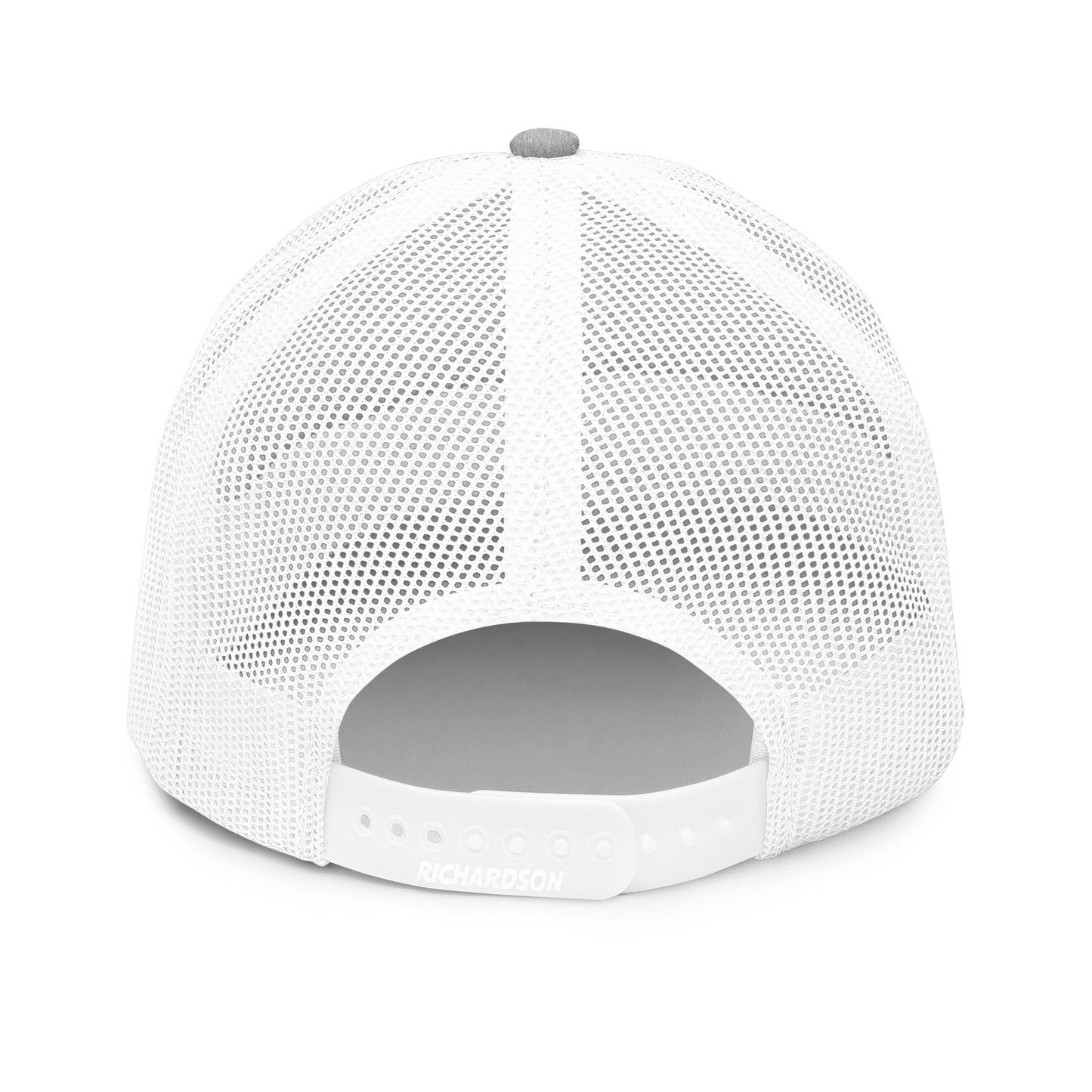 Premium Stitched Trucker Cap/Heather Grey on White
