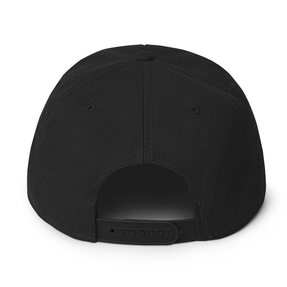 Premium Stitched Snapback Hat/Black