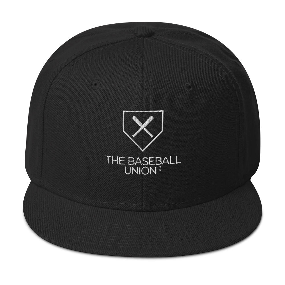 Premium Stitched Snapback Hat/Black